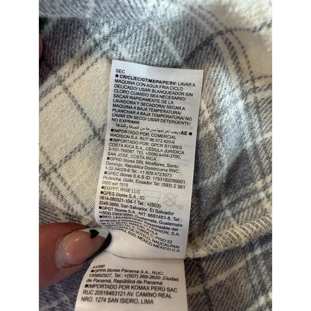 Old Navy Boys Long Sleeve Flannel Size‎ 10-12